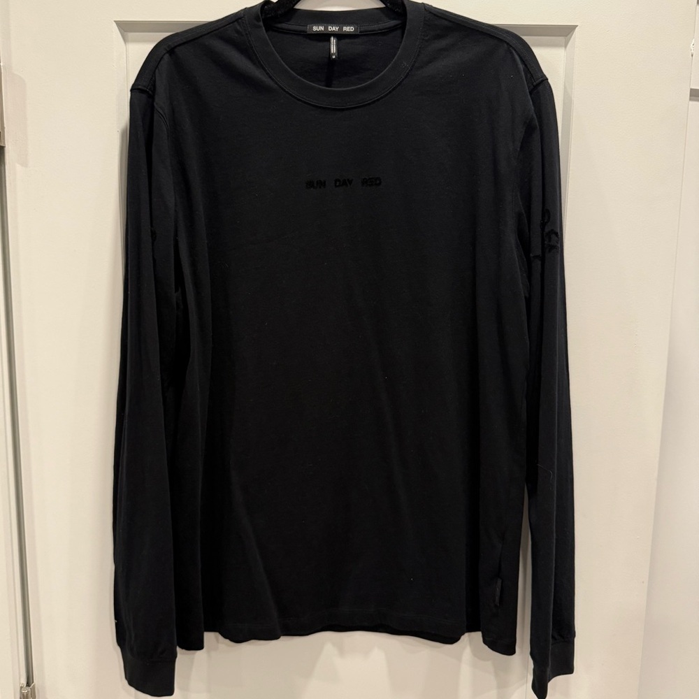 Sun Day Red - Black L/S Tee - Men’s Medium